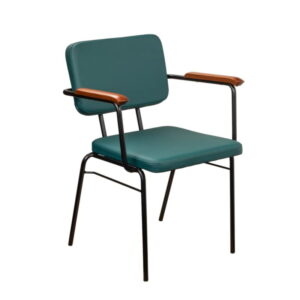 Stapelbarer Terrassenstuhl mit Armlehne