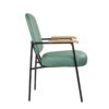 bequemer Stuhl mit Armlehnen in grün
